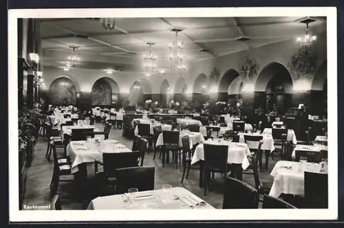 AK Bremen, Restaurant Glocke am Dom, Innenansicht, Inh. W. Waldmann