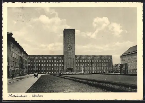 AK Wilhelmshaven, Gesamtansicht des Rathauses