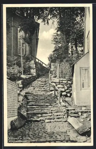 AK Kappeln a. Schlei, Kirchentreppe