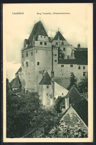 AK Landshut, Burg Trausnitz, Wittelsbacherturm