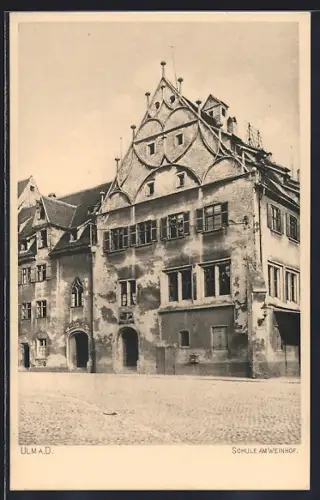 AK Ulm a. D., Schule am Weinhof