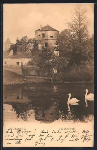 AK Augsburg, Blick auf den Jaoberwall