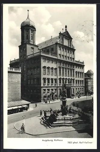 AK Augsburg, Partie vom Rathaus