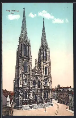 AK Regensburg, Front vom Dom