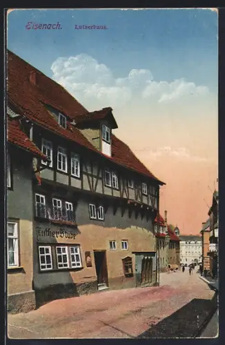AK Eisenach, Lutherhaus mit Gasthaus Lutherstube