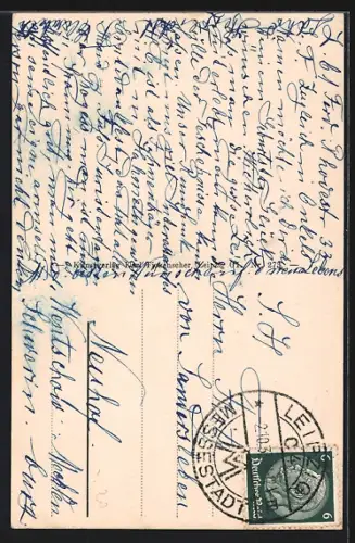 AK Leipzig, Gesamtansicht vom Europahaus