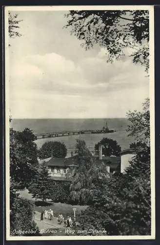 AK Göhren / Ostseebad, Weg zum Strande