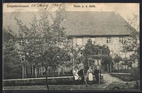 AK Langenholzhausen, Partie a. d. Kalle