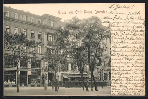AK Dresden, Café König, Ringstrasse
