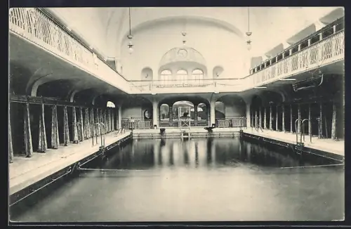 AK Dresden, Güntz-Bad, Elbberg 3, Herrenschwimmhalle