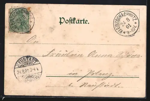 AK Dresden-Zschachwitz, Ortsansicht nord-westl. v. Wasserwerk