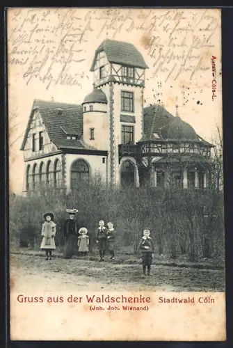 AK Köln-Lindenthal, Gasthaus Waldschenke Stadtwald Cöln, Inh. Joh. Wienand