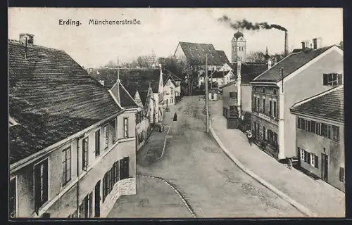 AK Erding, Partie in der Münchenerstrasse