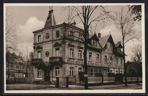 AK Dresden-Kleinzschachwitz, Gaststätte zur Königs-Allee, Inh. Josefa Hantschke