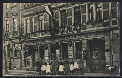 AK Dresden-Neustadt, Gasthaus Radeberger Hof, Radeberger Strasse 52