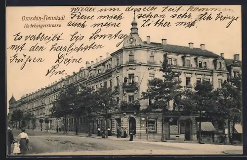 AK Dresden-Neustadt, Restaurant Königstreue, Radebergerstrasse Ecke Waldschlösschenstrasse