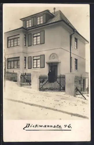 Foto-AK Wuppertal, Gebäude Dickmannstrasse 46