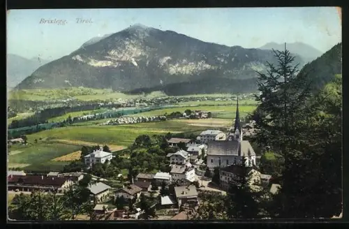 AK Brixlegg, schöne Ortsansicht m. Kirche