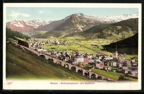 AK Davos, Schatzalpbahn mit Seehorn