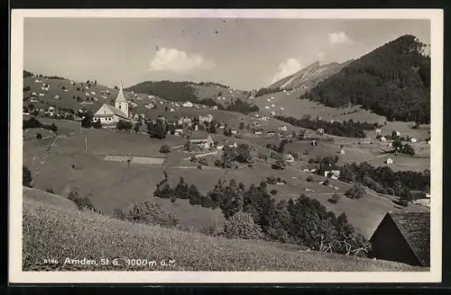 AK Amden, Blick zum Ort
