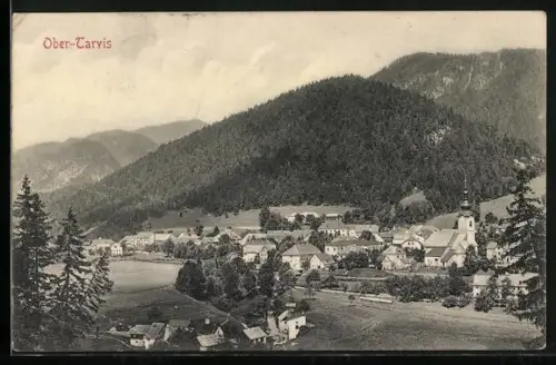 AK Ober-Tarvis, Gesamtansicht aus der Vogelschau