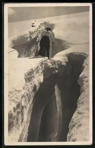 AK Überschreiten einer Gletscherspalte