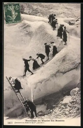 AK Glacier des Boussons, Traversée du Glacier des Boussons