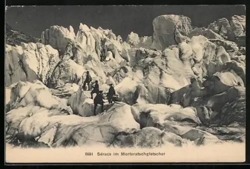 AK Séracs im Morteratschgletscher, Bergsteigergruppe
