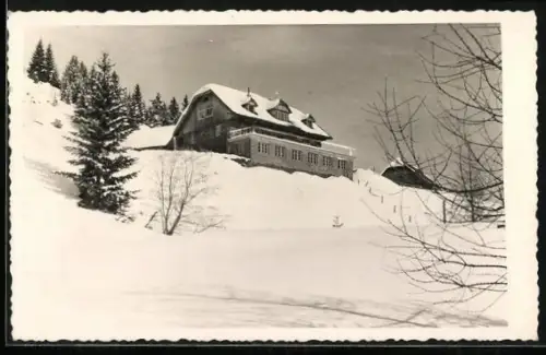 AK Moarsepphaus, Berghütte in den Wölzer-Tauern im Schnee
