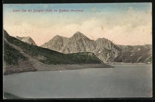 AK Douglas-Hütte am Lüner-See bei Bludenz