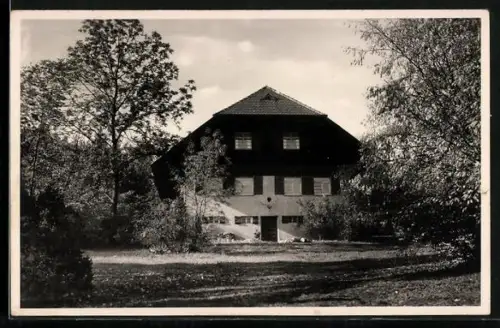 AK Bad Überkingen, Wasserberghaus, Berghütte des Schwäb. Albvereins