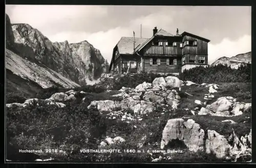 AK Voisthalerhütte, Berghütte in der oberen Dullwitz
