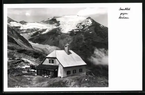 AK Naturfreundehaus Neubau, Sonnblick gegen Hocharn