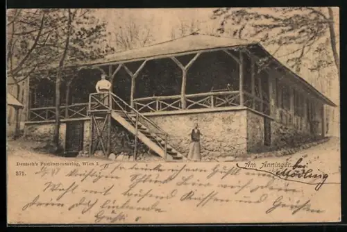 AK Anninger, Am Anninger, Verandahaus mit Aussentreppe