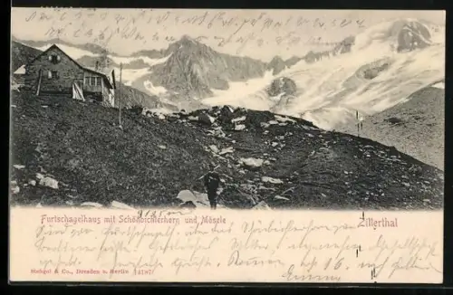AK Furtschagelhaus mit Schönbichlerhorn und Mösele