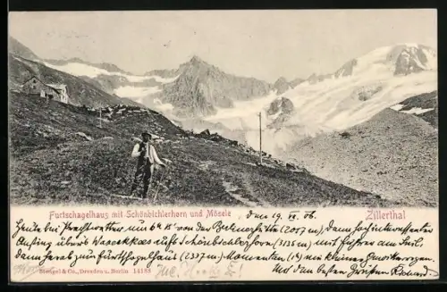 AK Furtschagelhaus, Ansicht mit Schönbichlerhorn und Mösele