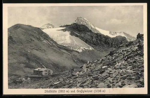 AK Stüdlhütte, Gebirgspanorama mit Grossglockner