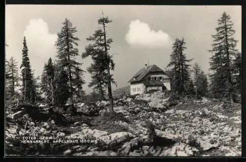 AK Appelhaus auf der Hennaralpe, Totes-Gebirge
