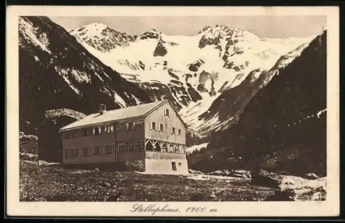 AK Stilluphaus mit Blick in die Berge