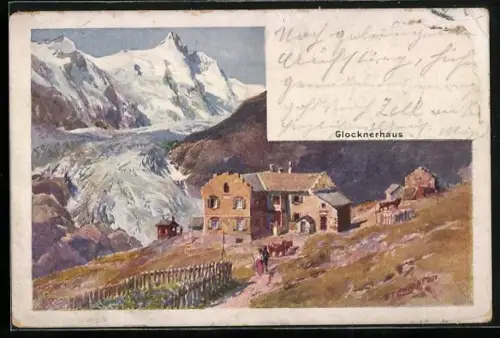 Künstler-AK Edward Theodore Compton: das Glocknerhaus