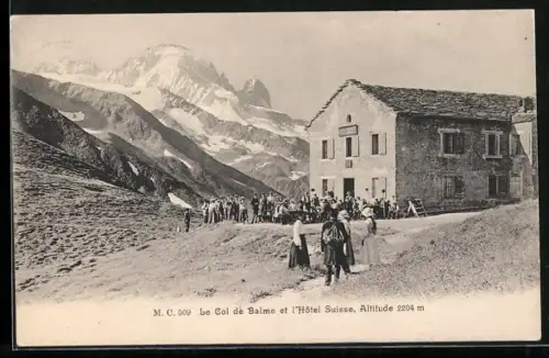 AK Le Col de Balme et l`Hôtel Suisse