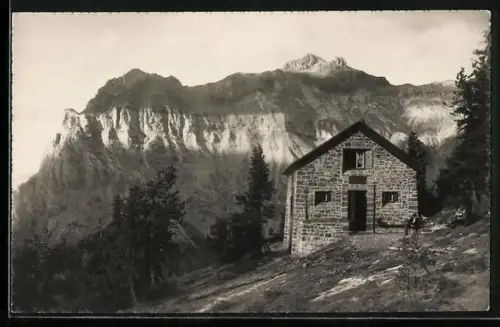 AK Doldenhornhütte, Berghütte der Sekt. Emmental d. S. A. C.