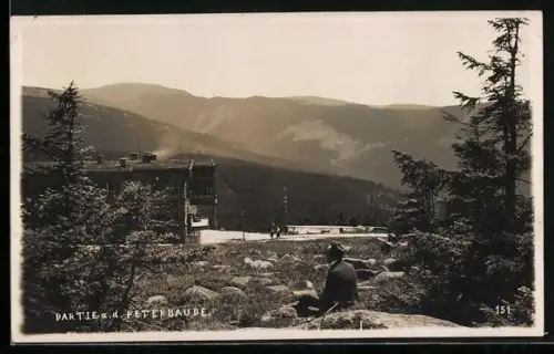 AK Peterbaude, Partie an der Berghütte