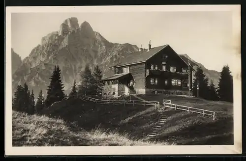 AK Mödlinger Hütte, Gesamtansicht mit Totenköpfl