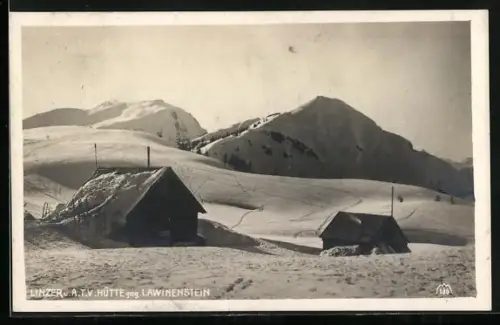 AK Linzer Hütte und A. T. V.-Hütte gegen Lawinenstein