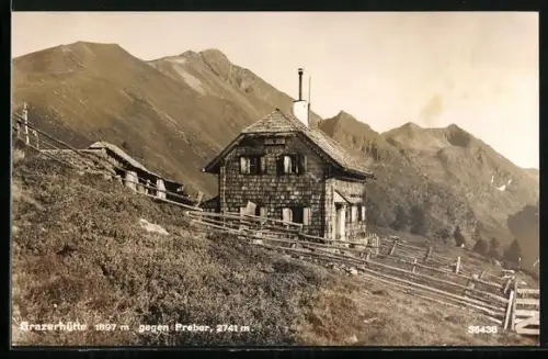 AK Grazerhütte, Berghütte gegen Preber
