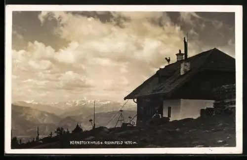 AK Kernstockhaus, Berghütte der Sektion Bruck a. Mur des D. A. V. auf dem Rennfelde