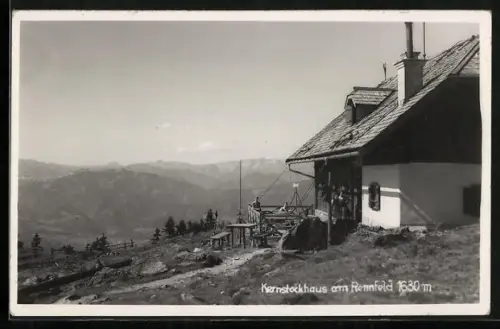AK Ottokar Kernstockhaus, Berghütte der Sektion Bruck a. Mur des D. u. Ö. A. V. auf dem Rennfelde