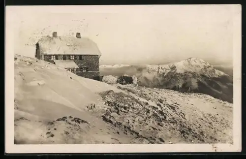AK Schneealpenhaus, Berghütte des Ö. G. V. am Schauerkogel