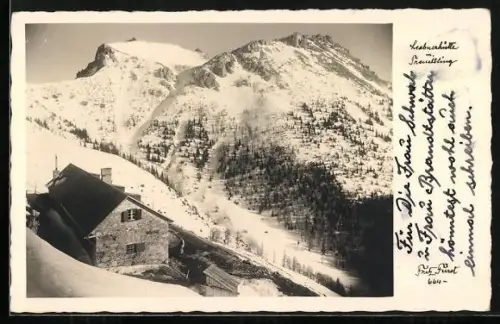 AK Leobenerhütte, Gebirge und Berghütte